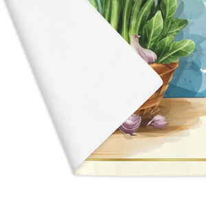 Vegetables Placemat - Vibrant Cotton Basket Design - Dipaliz - 18’’ × 14’’ - Placemats