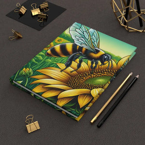 Bee Hardcover Journal that Sparks Imagination - Dipaliz - Journals