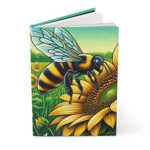 Bee Hardcover Journal that Sparks Imagination - Dipaliz - Journals