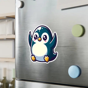 Cute Penguin Kiss-cut Vinyl Decals - Premium White Satin - Dipaliz - Decorative Stickers