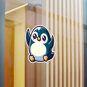 Cute Penguin Kiss-cut Vinyl Decals - Premium White Satin - Dipaliz - Decorative Stickers