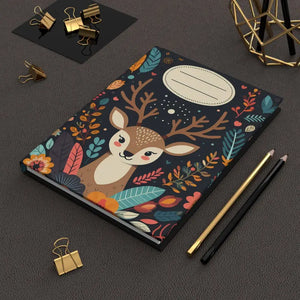 Magical Floral Deer Hardcover Journal - Inspiring Style - Dipaliz - Journals
