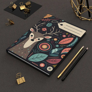 Floral Deer Hardcover Journal - Creative Writing Magic - Dipaliz - Journals