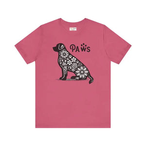 Flowers Unisex Jersey Short Sleeve Dog Tee - Dipaliz - Heather Raspberry / Xs - T-shirts