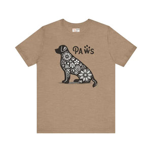 Flowers Unisex Jersey Short Sleeve Dog Tee - Dipaliz - Heather Tan / Xs - T-shirts