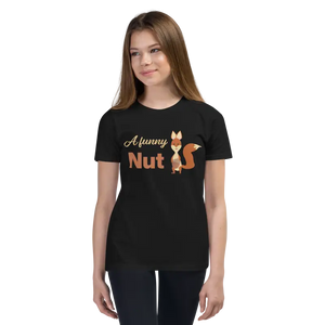 Funny Nut Squirrel Style Youth Tee - Hilarious Graphic Shirt - Dipaliz - Black / s - T-shirts
