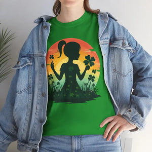 Heavy Cotton Shamrock Tee - Unmatched Comfort Style - Dipaliz - T-shirts