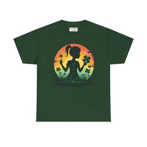Heavy Cotton Shamrock Tee - Unmatched Comfort Style - Dipaliz - Forest Green / s - T-shirts