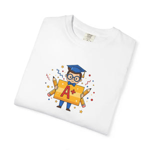 A+ Grad Owl T-shirt, Cute Academic Graduation Tee for Students & Teachers - T-shirts - m