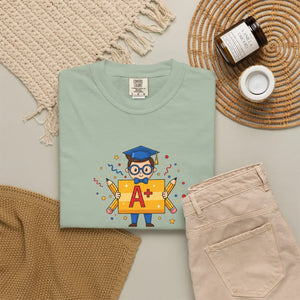 A+ Grad Owl T-shirt, Cute Academic Graduation Tee for Students & Teachers - T-shirts - m