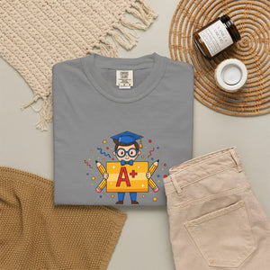A+ Grad Owl T-shirt, Cute Academic Graduation Tee for Students & Teachers - T-shirts - m