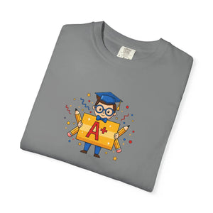 A+ Grad Owl T-shirt, Cute Academic Graduation Tee for Students & Teachers - T-shirts - m