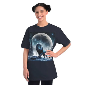 Lion Forest Classic T-shirt Moonlight Design - Dipaliz - T-shirts