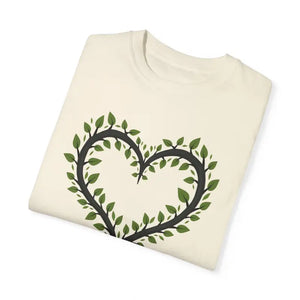 Garment-dyed T-shirt - Unique Heart Design Nature Art - Dipaliz - T-shirts