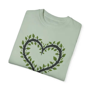 Garment-dyed T-shirt - Unique Heart Design Nature Art - Dipaliz - T-shirts