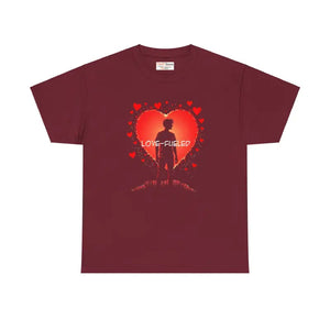 Love Fueled Heavy Cotton Tee - Unisex Comfort Style - Dipaliz - Garnet / s - T-shirts