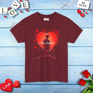Love Fueled Heavy Cotton Tee - Unisex Comfort Style - Dipaliz - T-shirts
