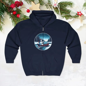 Heavy Blend Zip Hoodie - Starfall Warmth Comfort - Dipaliz - Navy / s - Hoodies