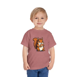 Pizza Squirrel Toddler T-shirt - Adorable Cuteness Overload - Dipaliz - T-shirts