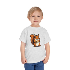 Pizza Squirrel Toddler T-shirt - Adorable Cuteness Overload - Dipaliz - T-shirts