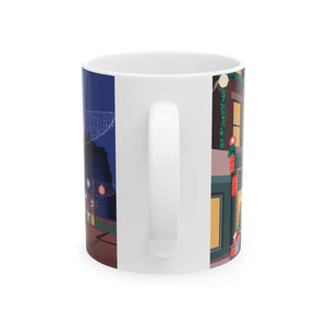 Festive Glow Ceramic Mug - Christmas Lights Magic - Dipaliz - Mugs