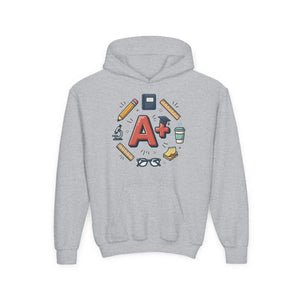 A+ Student Youth Heavy Blend Hooded Sweatshirt - Hoodies