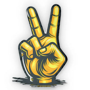 Victory Sign Shaped Pillows Bold Home Vibes Fun Decor Dipaliz - Throw