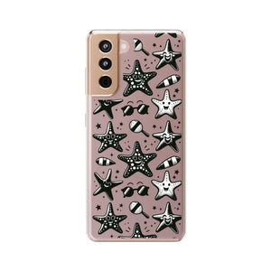 Clear Case Flower Hat Style Wireless Charging Cover - Dipaliz - Samsung Galaxy S21 / Without Gift Packaging - Mobile