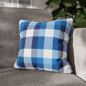 Blue Buffalo Plaid Cushion Covers - Cozy Home Decor - Dipaliz - 16’’ ×
