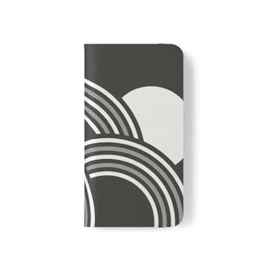 Samsung Galaxy Flip Cases Abstract Art Grey Pattern by Dipaliz - Mobile Phone