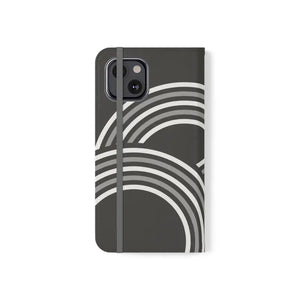 Samsung Galaxy Flip Cases Abstract Art Grey Pattern by Dipaliz - Mobile Phone