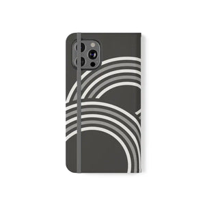 Samsung Galaxy Flip Cases Abstract Art Grey Pattern by Dipaliz - Mobile Phone
