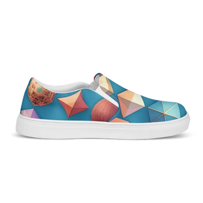 Stand out with Dipaliz Abstract Art Canvas Slip-ons! - Shoes