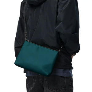 Emerald Green Abstract Art Flair Crossbody Bag - Dipaliz - Cross Body Bags