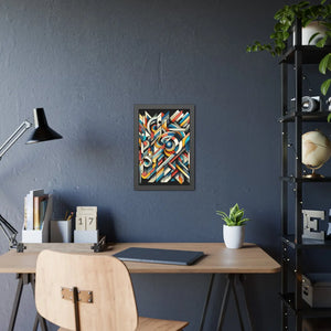 Abstract Art Poster – Framed Paper Decor - Dipaliz - Posters Prints & Visual Artwork