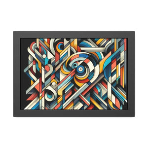 Abstract Art Poster - Bold Colorful Framed Paper Print - Dipaliz - Posters Prints & Visual Artwork