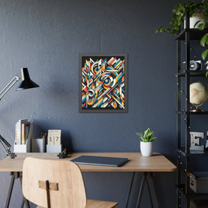 Abstract Art Poster – Framed Paper Decor - Dipaliz - Posters Prints & Visual Artwork