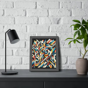 Abstract Art Poster - Bold Colorful Framed Paper Print - Dipaliz - Posters Prints & Visual Artwork