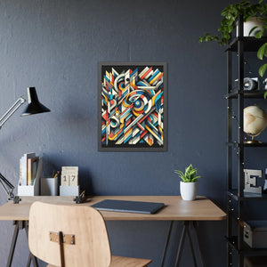 Abstract Art Poster – Framed Paper Decor - Dipaliz - Posters Prints & Visual Artwork