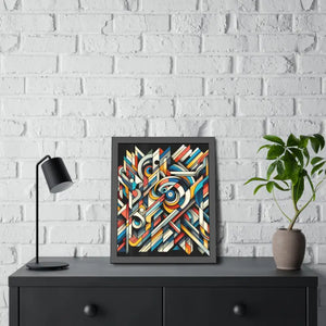 Abstract Art Poster - Bold Colorful Framed Paper Print - Dipaliz - Posters Prints & Visual Artwork