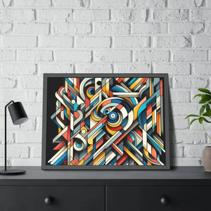 Abstract Art Poster - Bold Colorful Framed Paper Print - Dipaliz - Posters Prints & Visual Artwork