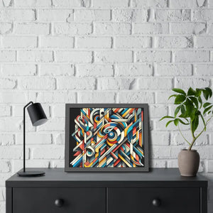 Abstract Art Poster - Bold Colorful Framed Paper Print - Dipaliz - Posters Prints & Visual Artwork