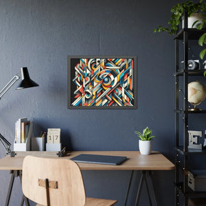Abstract Art Poster – Framed Paper Decor - Dipaliz - Posters Prints & Visual Artwork