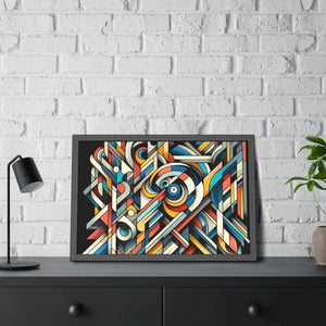 Abstract Art Poster - Bold Colorful Framed Paper Print - Dipaliz - Posters Prints & Visual Artwork