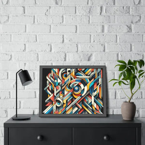 Abstract Art Poster - Bold Colorful Framed Paper Print - Dipaliz - Posters Prints & Visual Artwork