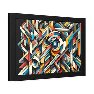 Abstract Art Poster - Bold Colorful Framed Paper Print - Dipaliz - Posters Prints & Visual Artwork