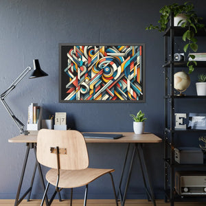 Abstract Art Poster – Framed Paper Decor - Dipaliz - Posters Prints & Visual Artwork