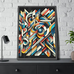 Abstract Art Poster - Bold Colorful Framed Paper Print - Dipaliz - Posters Prints & Visual Artwork