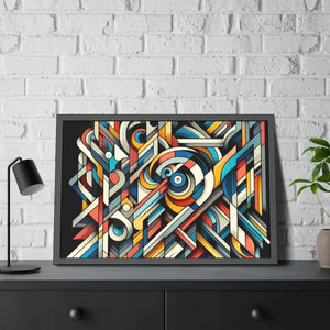 Abstract Art Poster - Bold Colorful Framed Paper Print - Dipaliz - Posters Prints & Visual Artwork