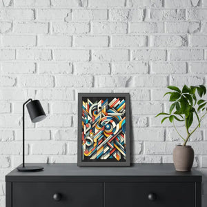 Abstract Art Poster - Bold Colorful Framed Paper Print - Dipaliz - Posters Prints & Visual Artwork